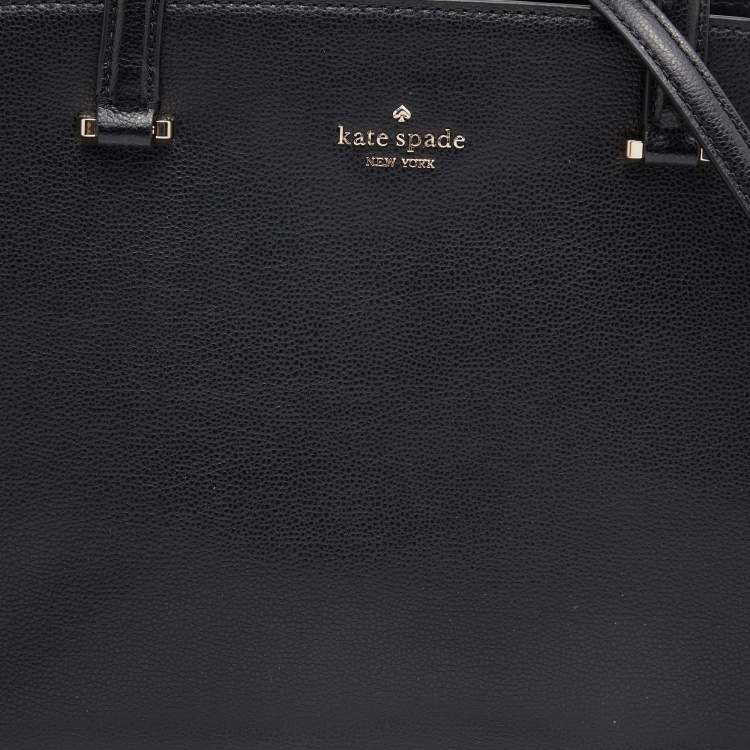 Pre Owned Kate Spade Black Leather Large Patterson Drive Geraldine Satchel