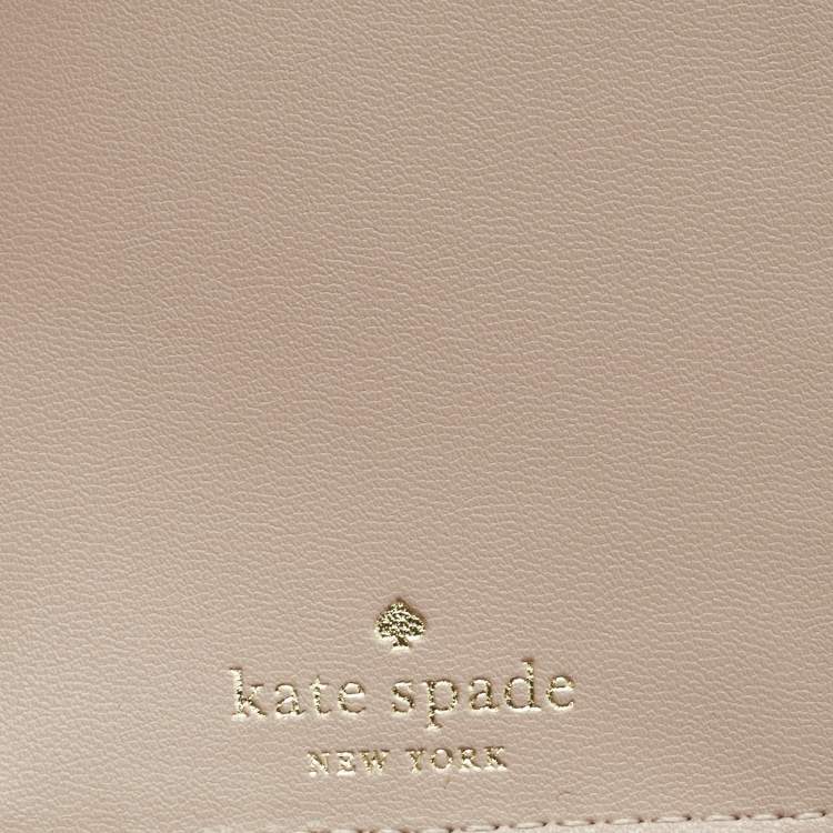 Pre Owned Kate Spade Beige Medium Leila Phone Wristlet 