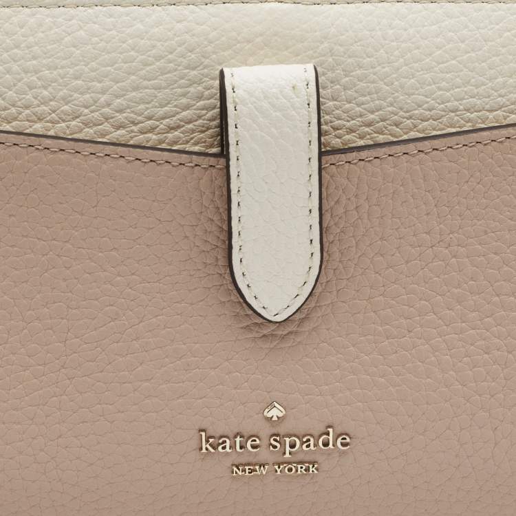 Pre Owned Kate Spade Beige Medium Leila Phone Wristlet 