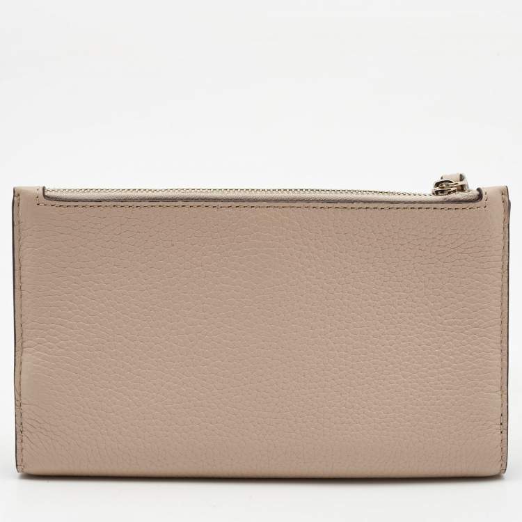 Pre Owned Kate Spade Beige Medium Leila Phone Wristlet 
