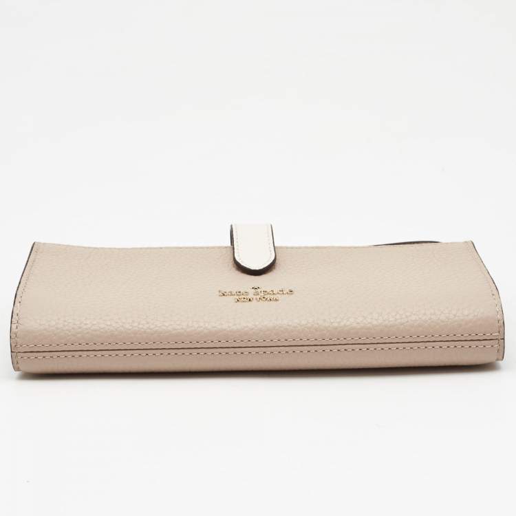 Pre Owned Kate Spade Beige Medium Leila Phone Wristlet 
