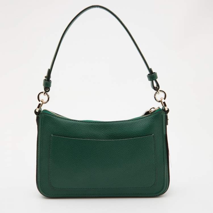 Pre Owned Kate Spade Green Leather Hudson Crossbody Bag