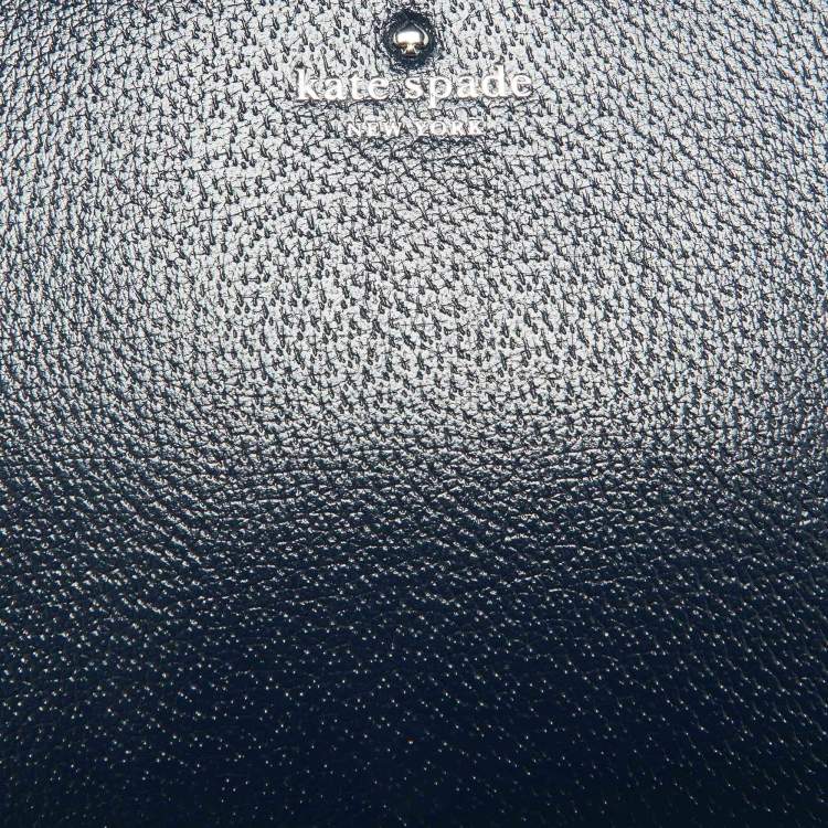 Pre Owned Kate Spade Blue Leather Hayden Grand Street Crossbody Bag