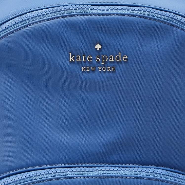 Pre Owned Kate Spade Blue Nylon Large Karissa Backpack