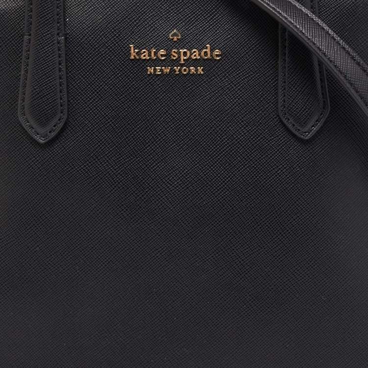 مملوكة مسبقًا Kate Spade Black Coated Canvas Medium Schuyler Dome Satchel