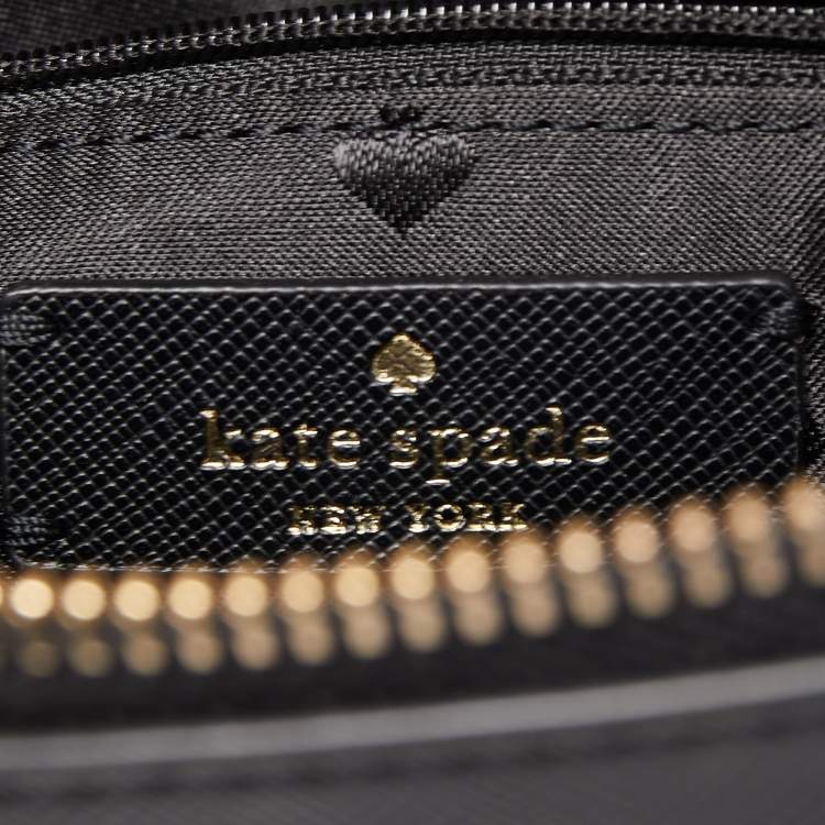 مملوكة مسبقًا Kate Spade Black Coated Canvas Medium Schuyler Dome Satchel