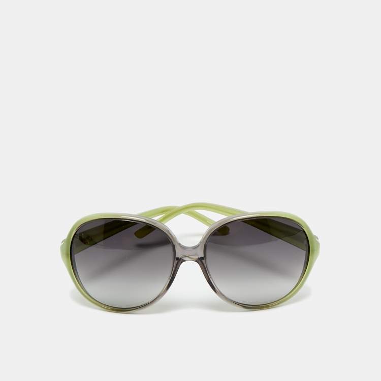 Pre Owned Kate Spade Green/Black Gradient Abby/S Oversized Sunglasses