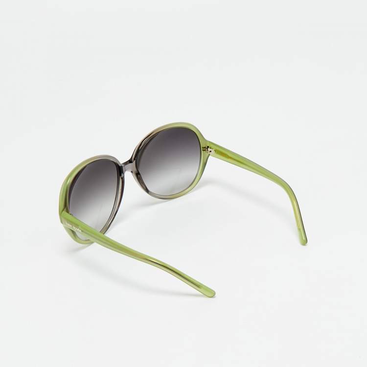 Pre Owned Kate Spade Green/Black Gradient Abby/S Oversized Sunglasses
