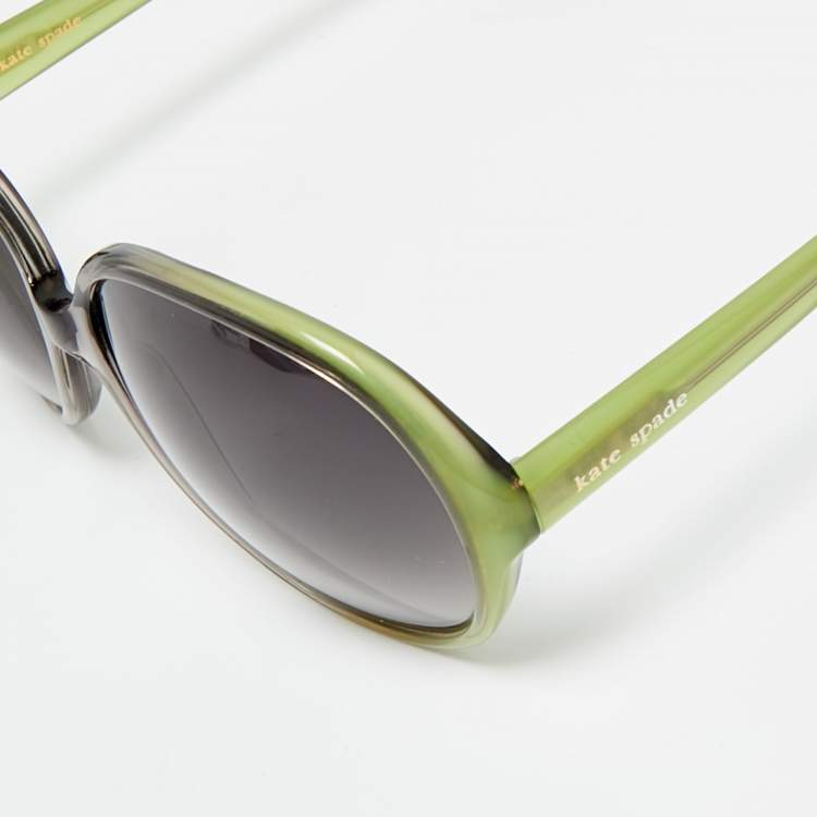 Pre Owned Kate Spade Green/Black Gradient Abby/S Oversized Sunglasses