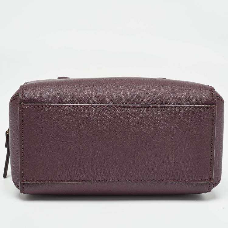 Pre Owned Kate Spade Burgundy Leather Cameron Street Lane Satchel 
