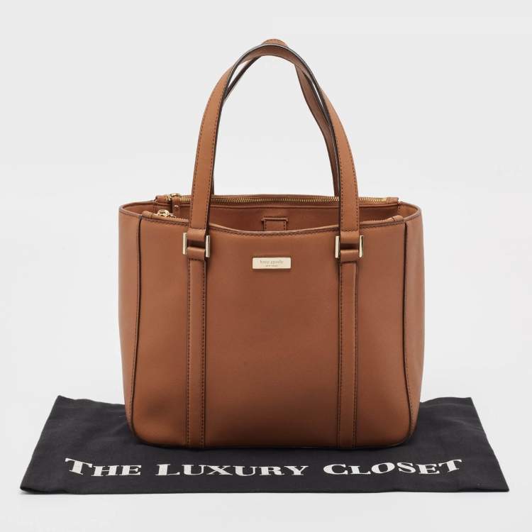Pre Owned Kate Spade Brown Leather Newbury Lane Tote