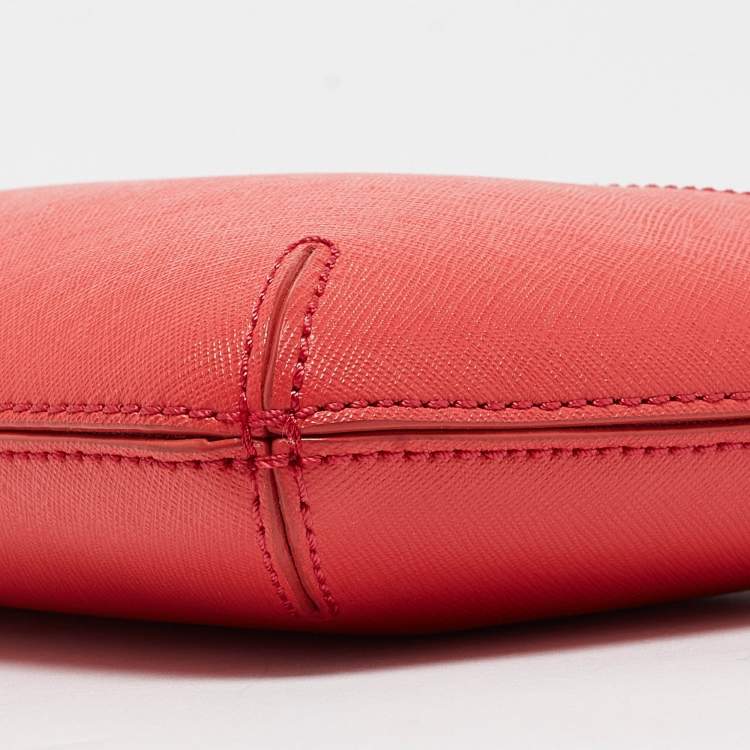 Pre Owned Kate Spade Coral Pink Leather Cedar Street Tenley Crossbody Bag