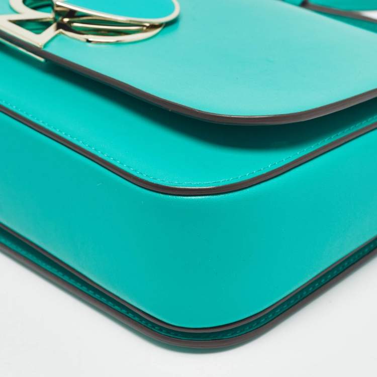 Pre Owned Kate Spade Green Leather Nicola Twist Lock Shoulder Bag