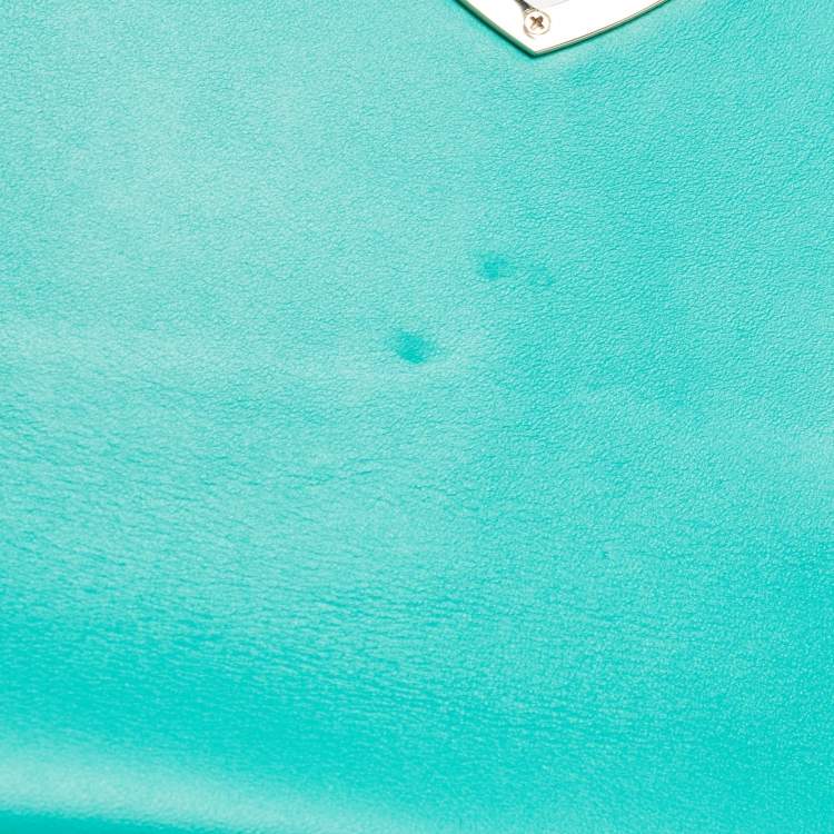 Pre Owned Kate Spade Green Leather Nicola Twist Lock Shoulder Bag
