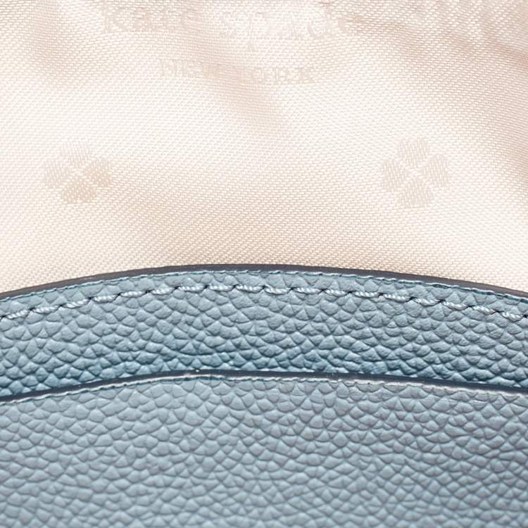 Pre Owned Kate Spade Light Blue Leather Margaux Mini Satchel 