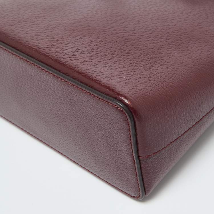 Pre Owned Kate Spade Burgundy Leather Jeanne Crossbody Bag
