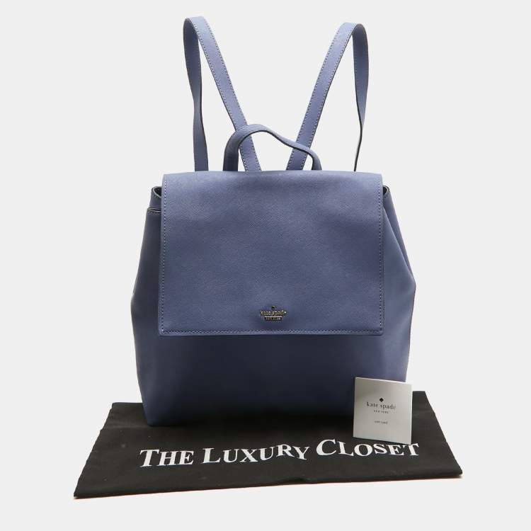 Pre Owned Kate Spade Light Blue Leather Neema Backpack