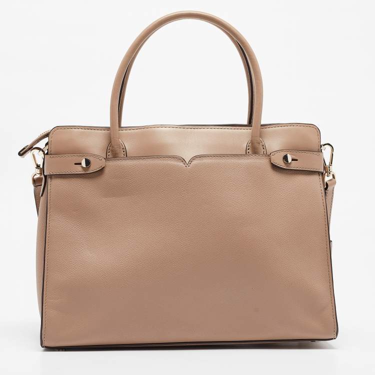 Pre Owned Kate Spade Beige Leather Large Classic Tote