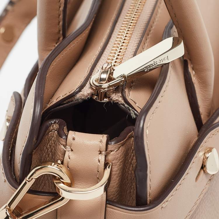 Pre Owned Kate Spade Beige Leather Large Classic Tote