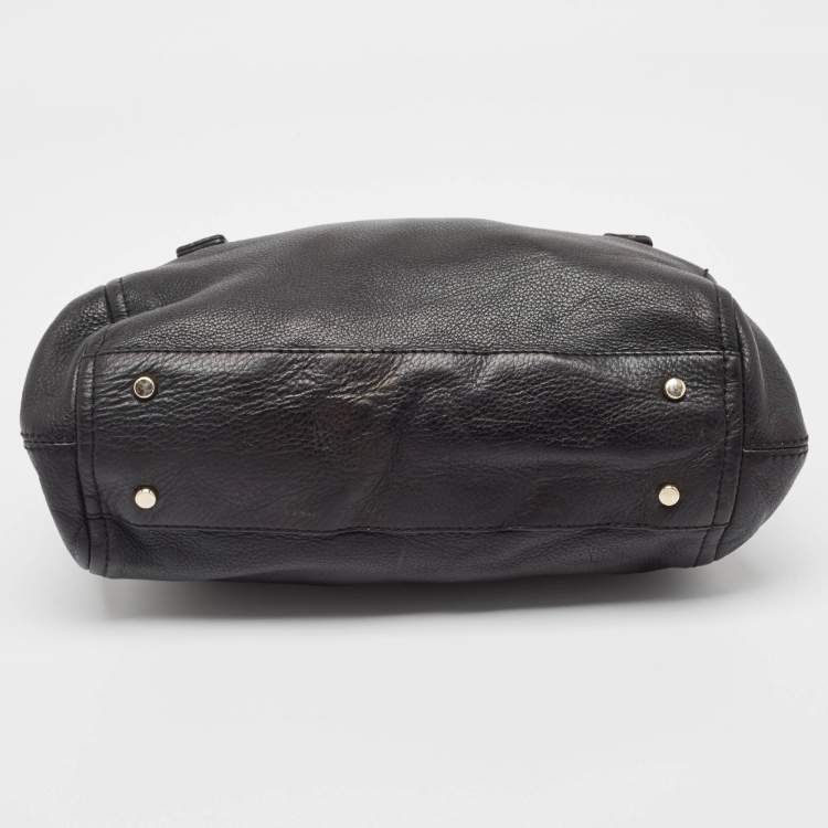 Pre Owned Kate Spade Black Leather Cobble Hill Leslie Satchel