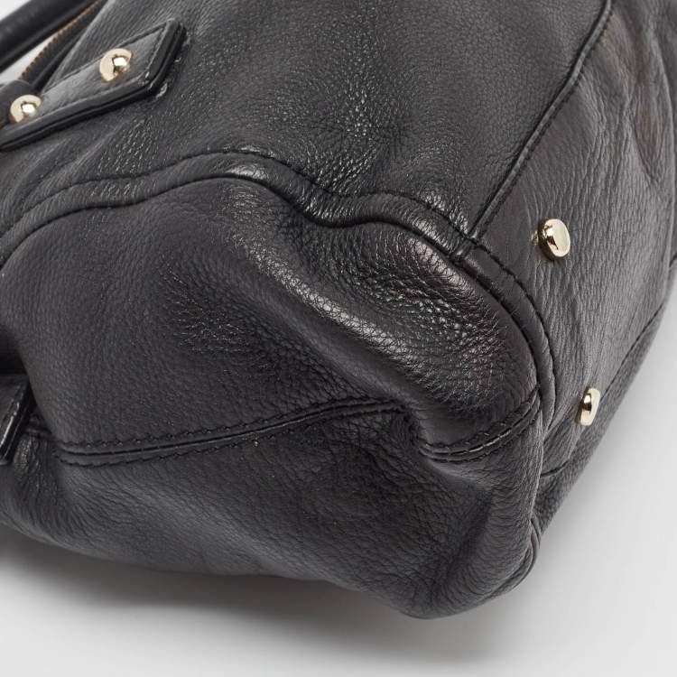 Pre Owned Kate Spade Black Leather Cobble Hill Leslie Satchel