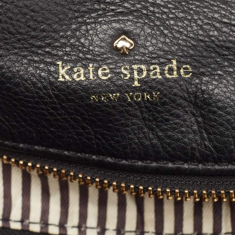 Pre Owned Kate Spade Black Leather Cobble Hill Leslie Satchel