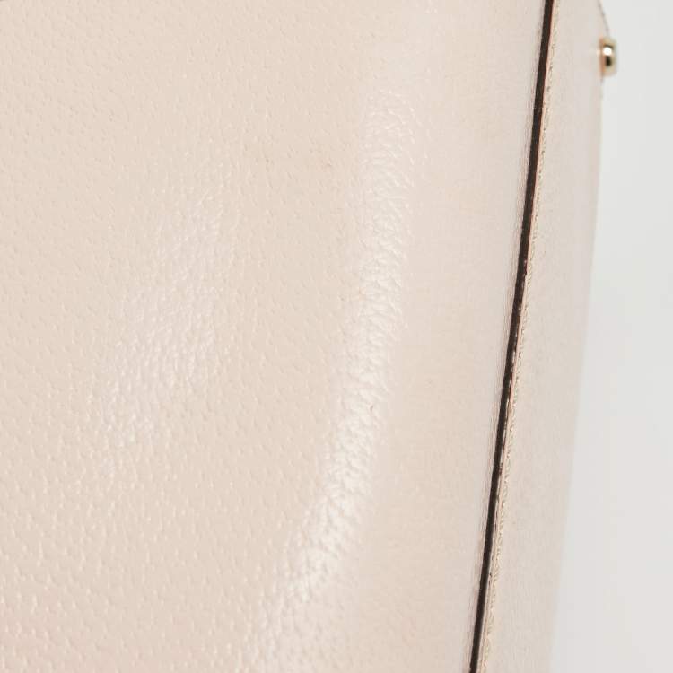 Pre Owned Kate Spade Light Pink Leather Wellesley Durham Tote 