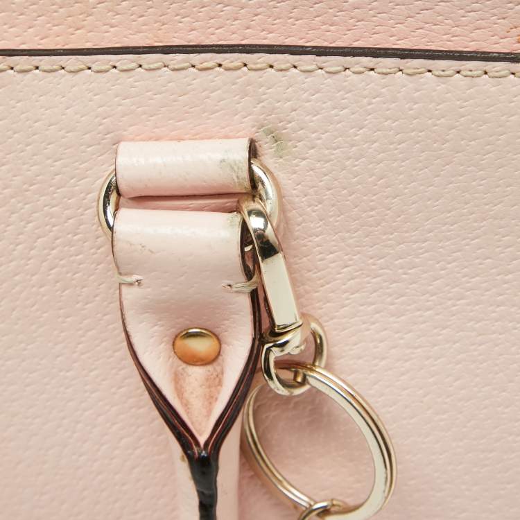 Pre Owned Kate Spade Light Pink Leather Wellesley Durham Tote 