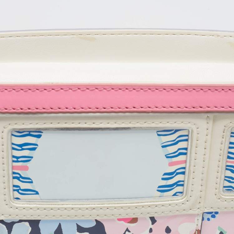 Pre Owned Kate Spade Multicolor Printed Leather California Dreaming Surf 3d Van Crossbody Bag