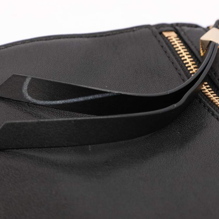 Pre Owned Kate Spade Black Leather Social Butterfly Skyler Crossbody Bag