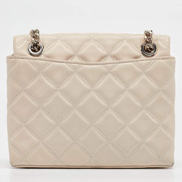 مملوكة مسبقًا Kate Spade Beige Quilted Leather Natalia Crossbody Bag
