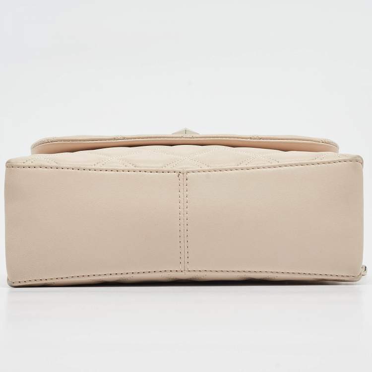مملوكة مسبقًا Kate Spade Beige Quilted Leather Natalia Crossbody Bag