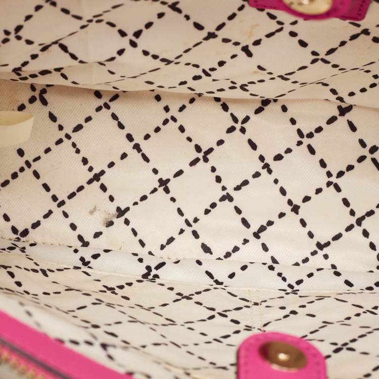 Pre Owned Kate Spade Pink Leather Newberry Lane Loden Tote