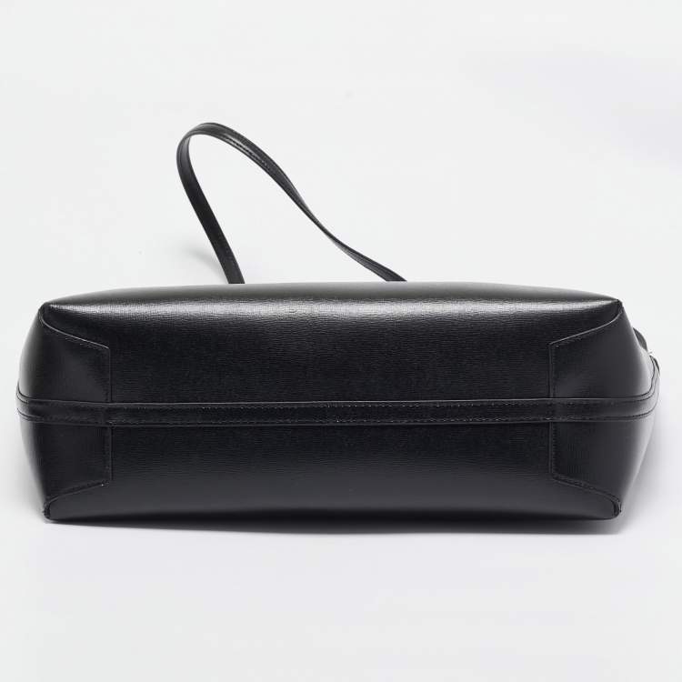 Pre Owned Kate Spade Black Leather Large Bleecker Tote