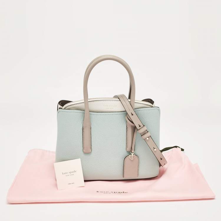 Pre Owned Kate Spade Tricolor Leather Medium Margaux Satchel