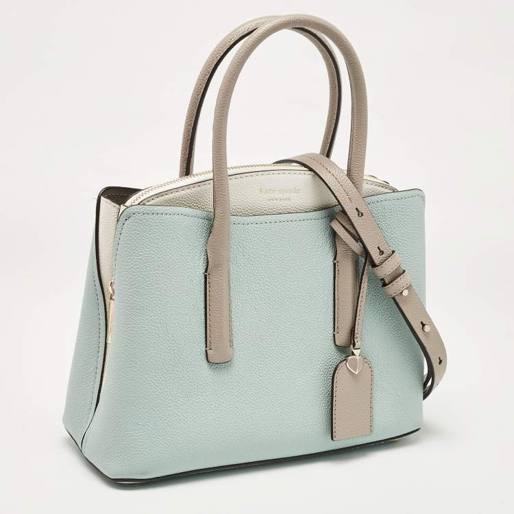 Pre Owned Kate Spade Tricolor Leather Medium Margaux Satchel