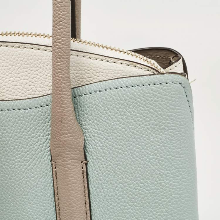 Pre Owned Kate Spade Tricolor Leather Medium Margaux Satchel