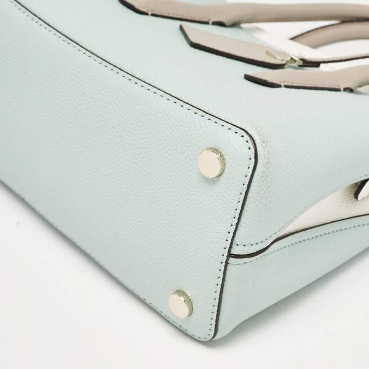 Pre Owned Kate Spade Tricolor Leather Medium Margaux Satchel