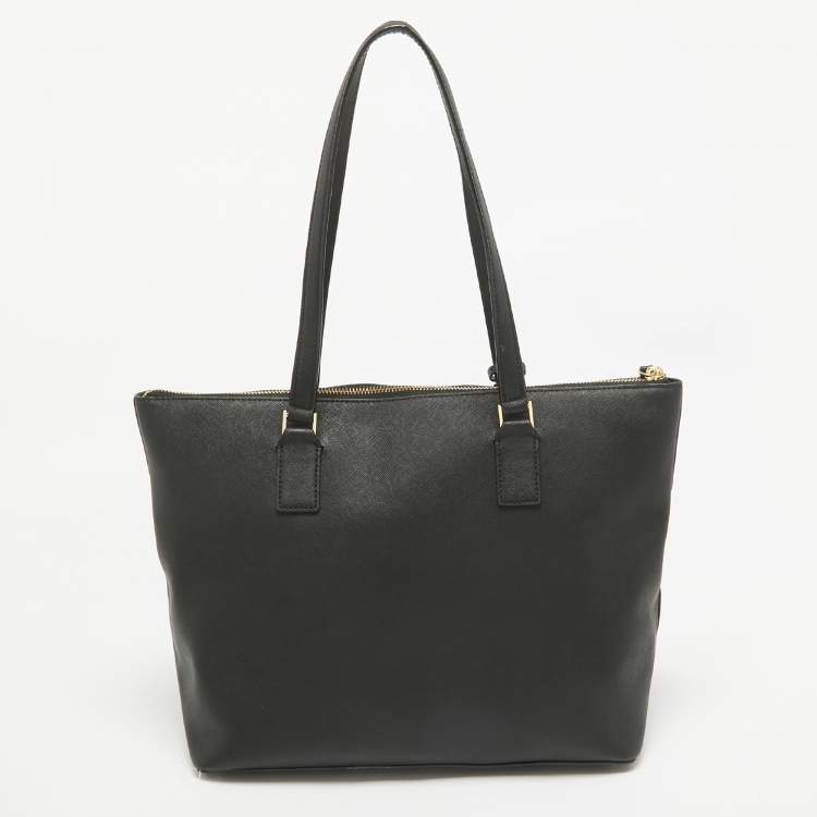 Pre Owned Kate Spade Black Leather Cameron Street Lucie Tote
