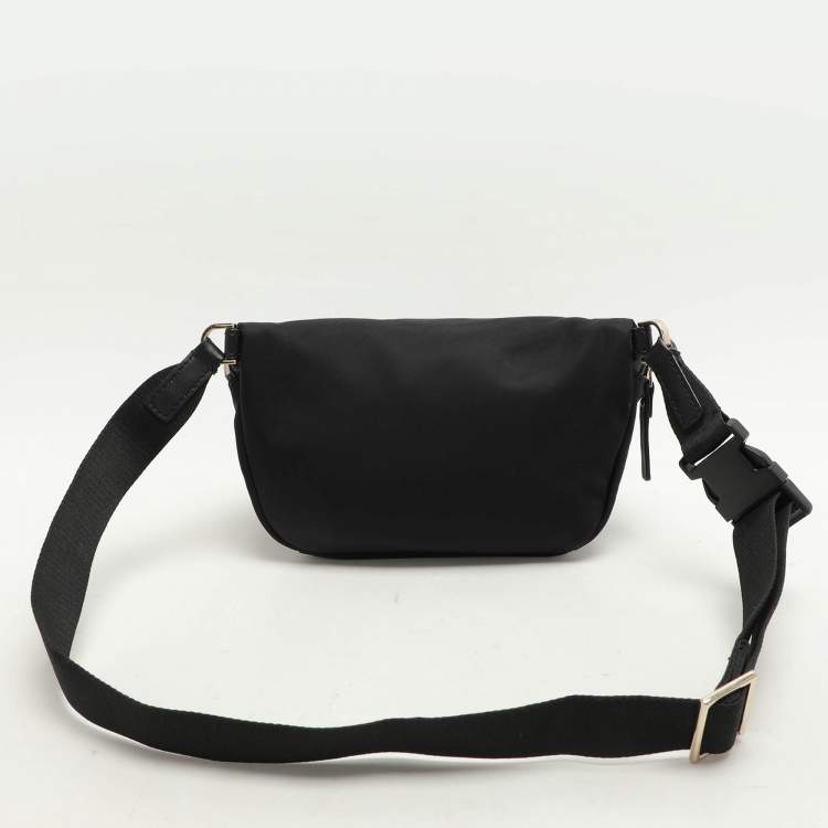 Pre Owned Kate Spade Black Satin Belt Bag