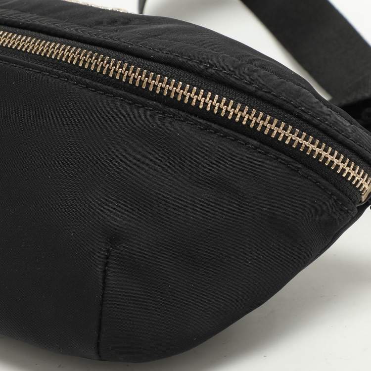 Pre Owned Kate Spade Black Satin Belt Bag