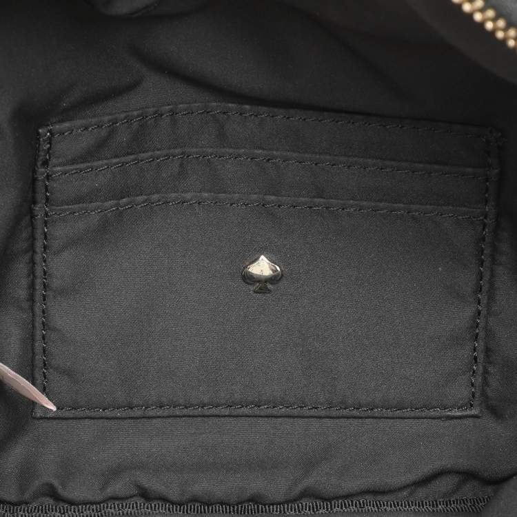 Pre Owned Kate Spade Black Satin Belt Bag