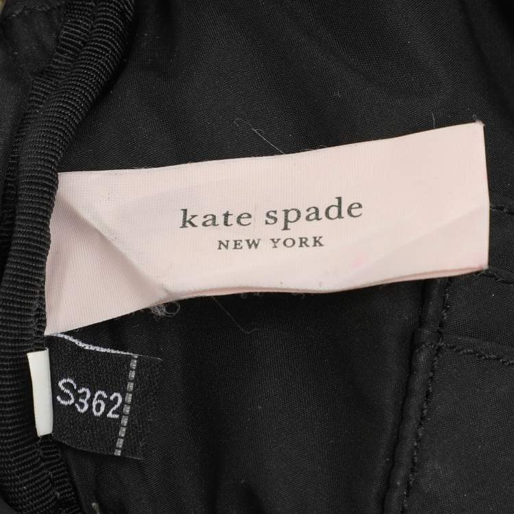 Pre Owned Kate Spade Black Satin Belt Bag