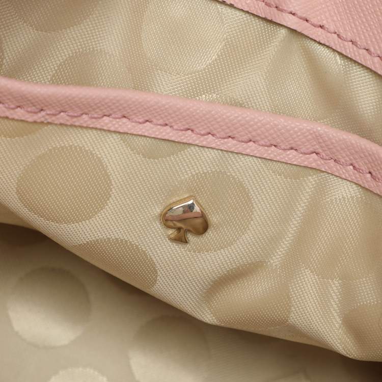 Pre Owned Kate Spade Pink Leather Mini Nora Top Handle Bag