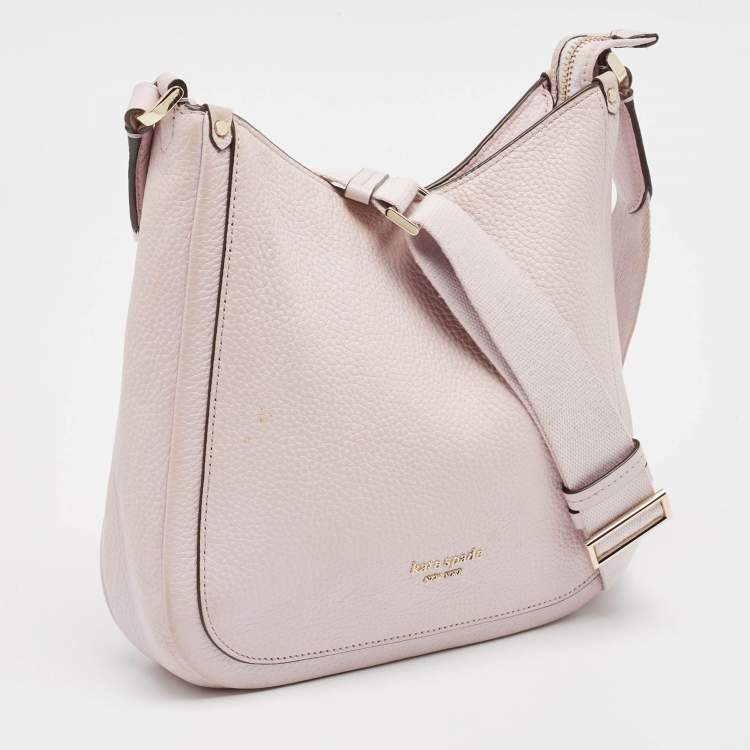 Pre Owned Kate Spade Lilac Leather Roulette Messenger Bag