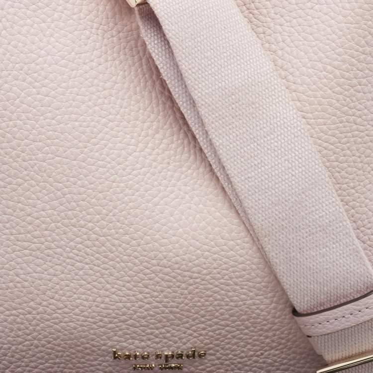 Pre Owned Kate Spade Lilac Leather Roulette Messenger Bag