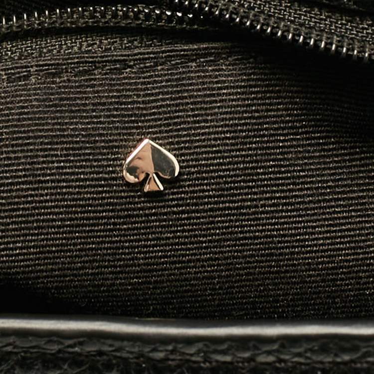 مملوكة مسبقًا Kate Spade Black Leather Polly Convertible Flap Shoulder Bag