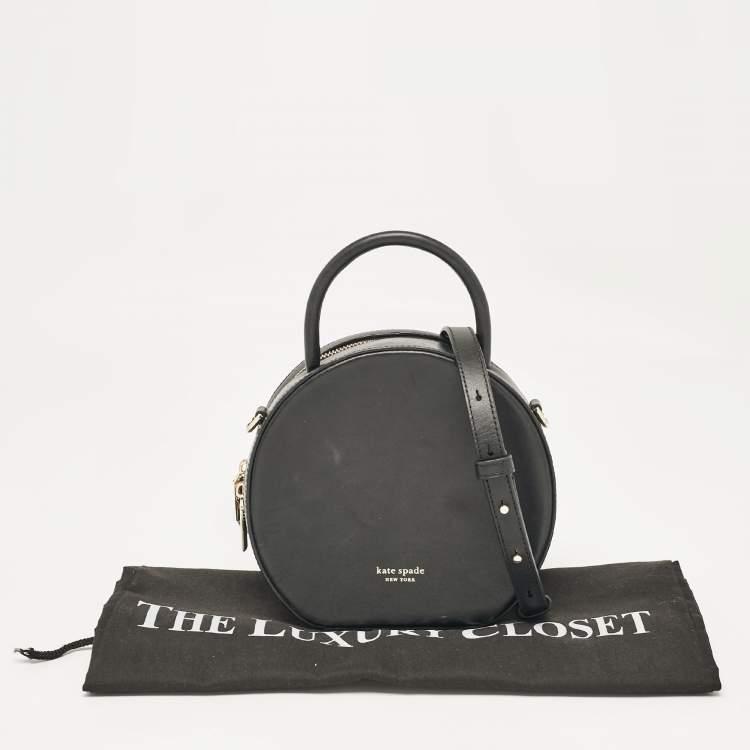Pre Owned Kate Spade Black Leather Small Andi Canteen Shoulder Bag