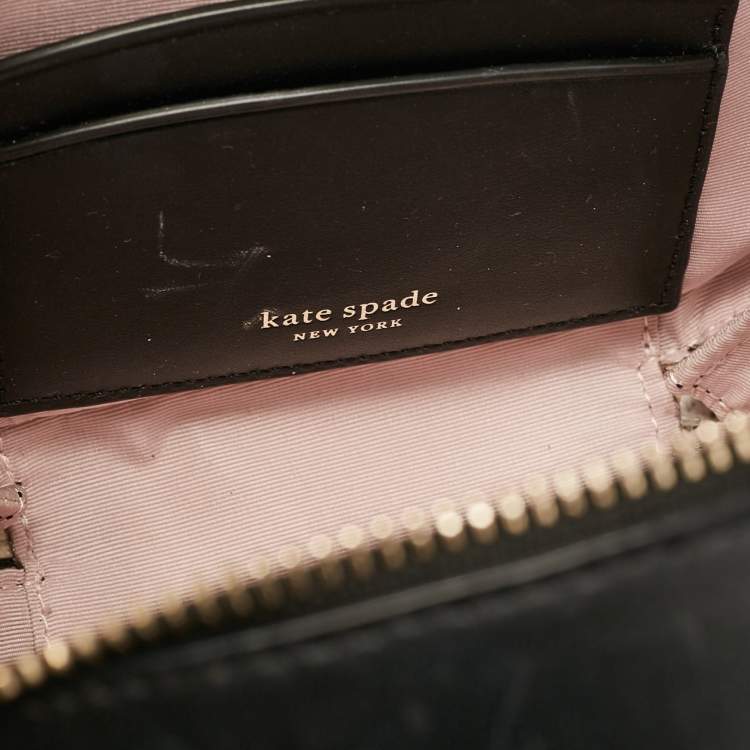 Pre Owned Kate Spade Black Leather Small Andi Canteen Shoulder Bag