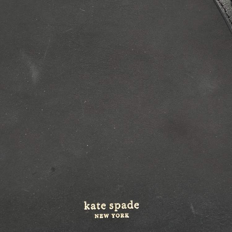 Pre Owned Kate Spade Black Leather Small Andi Canteen Shoulder Bag